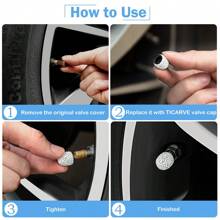 4pcs Rhinestone Decor Car Tire Valve Caps,Universal Car Wheel Tyre Valve Cover Bling Crystal Tire Valve Stem Caps