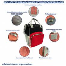 ECOBABY ORIGINAL Bolsas de Pañales Mochila Pañalera Land Termica Oxford 600D mochila pa�alera Land termica Oxford 600D organizador multifuncional bolsillo para toallas pañales y accesorios aislamiento para biberon acabado moderno resistente al agua facil de limpiar y transportar - Negro - Ver 6
