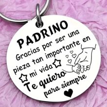 1pc Godmother Keychain Gift For Grandson, Fairy Godmother Design For Men - Steel - View 7