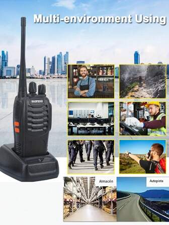1 件 BAOFENF BF-888 双向无线电，400-470MHz 频率，5W 功率，手持式户外对讲机