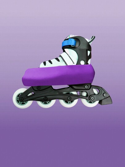 زوج من أغطية حذاء تزلج متعدد الألوان للحماية أثناء تزلج السكيت ، هوكي الجليد و تزلج الجليد