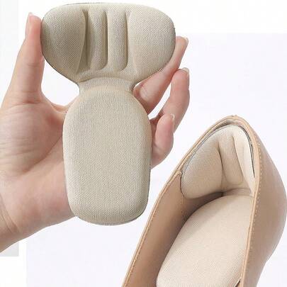 High Heel Anti-Friction Pads, Heel Cushion Insoles, Soft & Comfortable, 2 Pairs (Black & Beige), Fit For All Kinds Of Shoes Body Care For Travel, Sport, Outdoor, Belt, Stickers, Boy Valentine Heart Women's Valentine Summer Cooling,Beach,Travel