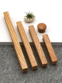 1 Tủ Gỗ Tủ Áo Ngăn Kéo Tủ Quần Áo Tay Cầm Kéo Núm Hiện Đại Quả Óc Chó Sồi - Vật liệu gỗ - Xem 8