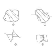 5pcs Set 1pc Random Colours Mini Wet Bag +5pcs Cloth Mama Cloth/Menstrual Pads/Reusable Sanitary Pads/Panty Liners(Black)