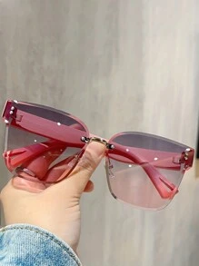 carrées sans monture de style Y2K aux couleurs dégradées, parfaites pour les fêtes, les plages et les voyages. Accessoires de plage pour femmes. basiques pour tenues d'automne-hiver pour femmes, affaires décontractées, cadeaux pour les vacances d'été à la plage, l'extérieur, les voyages
