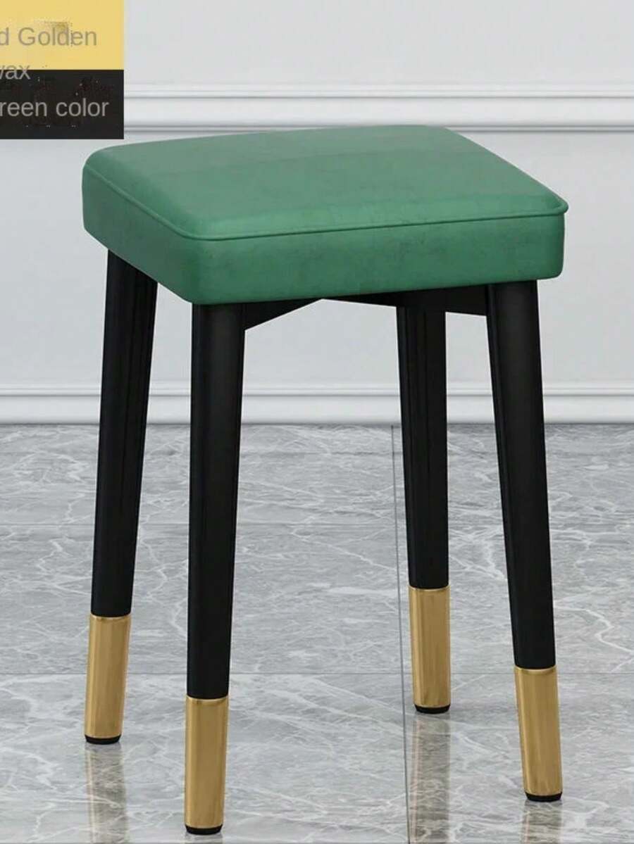 Simple Low Stools Living Room Luxury Stackable Stools Creative Makeup Stools Relaxing Outdoor Furniture Balcony Kitchen Muebles - 墨綠色 - 查看 1