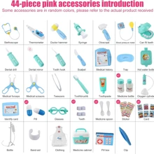 Doctor Toy Set For Kids, 46 Pieces - כחול - ראה 4