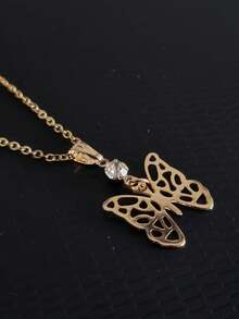 Women Pendant Necklaces - 金色 - 查看 2