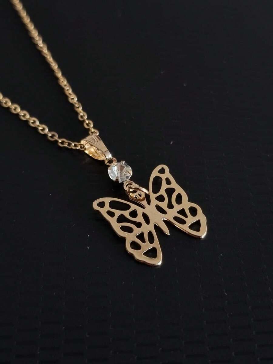 Women Pendant Necklaces - 金色 - 查看 1