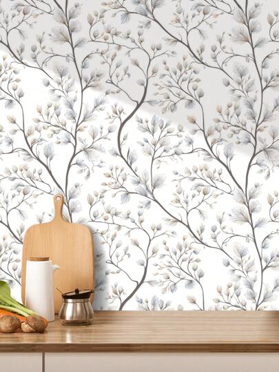 1pc Vintage Groen Plants Bloemen Waterproof Anti Fouling Self Adhesive Wallpaper, Ideal Home ation, Kitchen Cabinets, Room Background Renovation,Renovation Stickers Peel Wand Panels,Wall Paper, Wallpapers, ation Items Refresh Your Home,Rama Birthday Graduation view 4