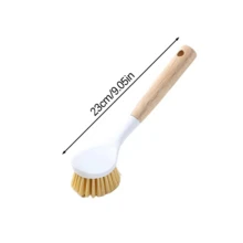 1入廚房鍋具刷，木質材料長柄刷，家庭清潔刷，容易清潔