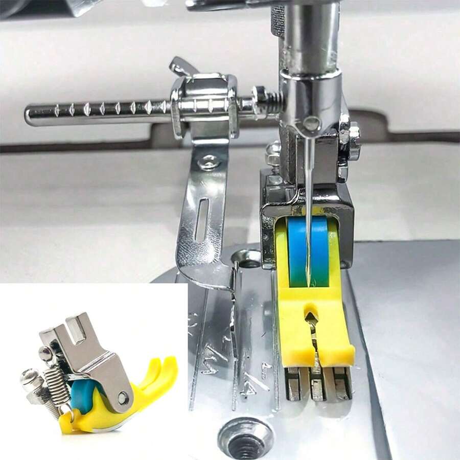 1Pc AntiEating Cloth And AntiUneven Roller Presser FootAdjustable