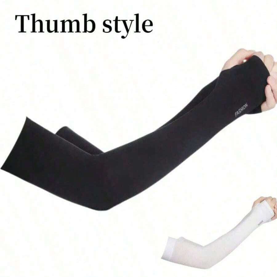 1 Máy Tính Unisex Bảo Vệ Cánh Tay Nữ Tay Ấm Nữ Nam Thể Thao Tay Áo Nắng Bảo Vệ Tia UV Tay Bao Hỗ Trợ Chạy Câu Cá Đi Xe Đạp Trượt Tuyết - màu đen - Xem 1