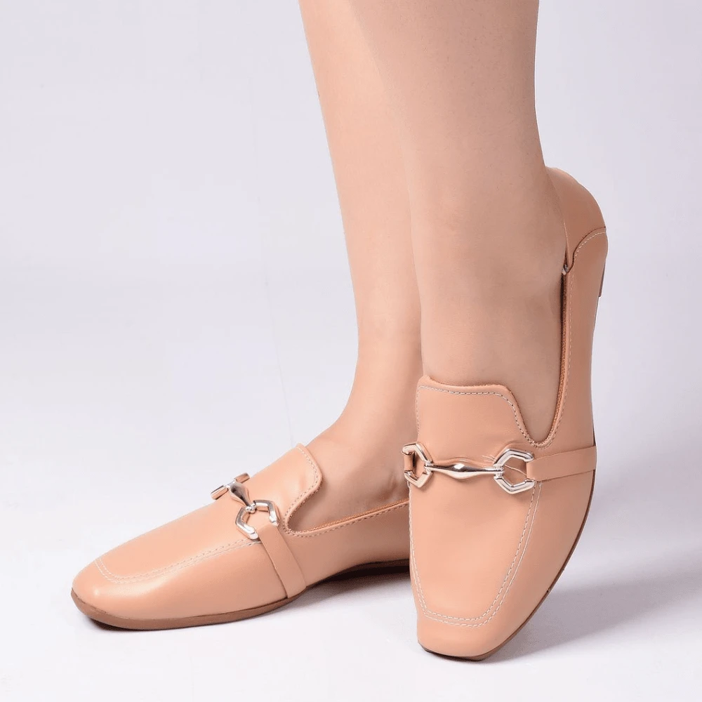 Women Flat Sandals - Màu hồng gỉ - Xem 1
