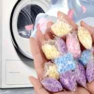 100 Packungen/set Wäscheduftperlen Mit Blumenduft In Gemischten Farben, Duftperlen Für Die Waschmaschine, Lang Anhaltende Wäscheparfümperlen, Reinigungsmittel Für Die Wäschepflege, Reinigungswerkzeuge, Must-haves Für Die Wohnung