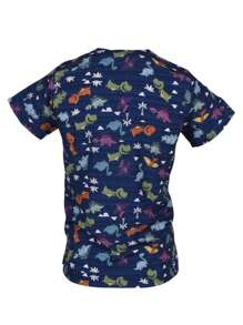 SOULMATE Filipina Quirúrgica Hombre Tonny Estampada - Dinosaurios Colores - Ver 5