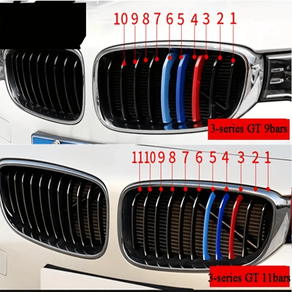 Lot Car Grille Network Decor Trims Grill Sticker For BMW E90 E91 E92 ...