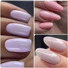 MEET ACROSS مجموعة من 10 ألوان من طلاء الأظافر بالجيل الوردي العاري اللامع نصف دائم ، تزيل بالمذيب، أضواء الأشعة فوق البنفسجية الصمام، عدة فن الأظافر بالجيل، تصميم أظافر الديكور لصالون التجميل في المنزل، تزيين أظافر الديكور،هدايا للمرأة