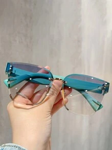 carrées sans monture de style Y2K aux couleurs dégradées, parfaites pour les fêtes, les plages et les voyages. Accessoires de plage pour femmes. basiques pour tenues d'automne-hiver pour femmes, affaires décontractées, cadeaux pour les vacances d'été à la plage, l'extérieur, les voyages