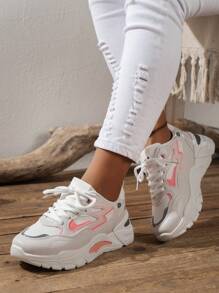 Casual damesschoenen met dikke zolen voor buitenactiviteiten