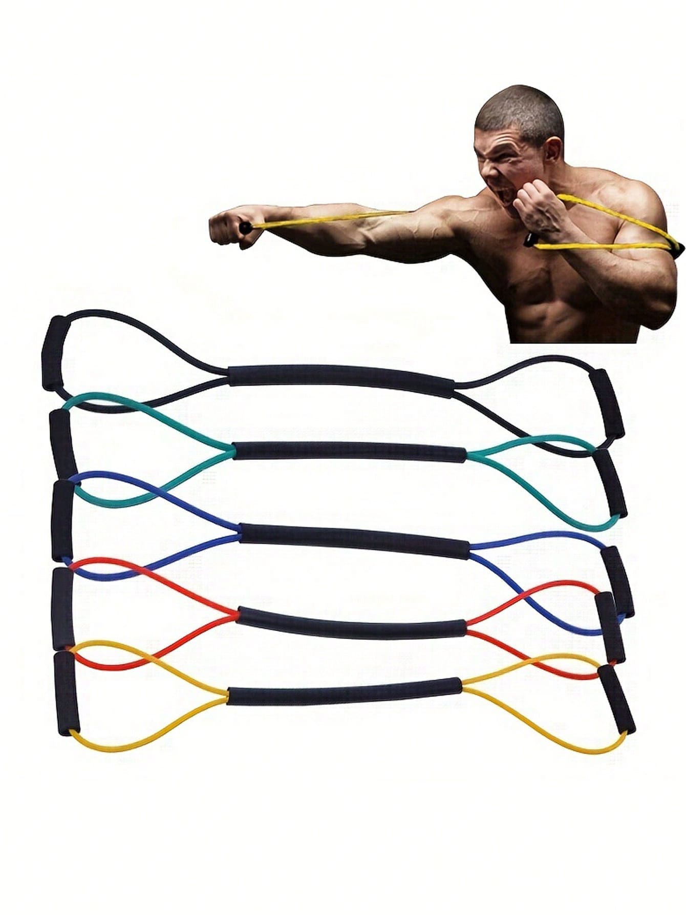 1 حبل تدريب للملاكمة, حزام مقاومة للتدريب السريع ع...