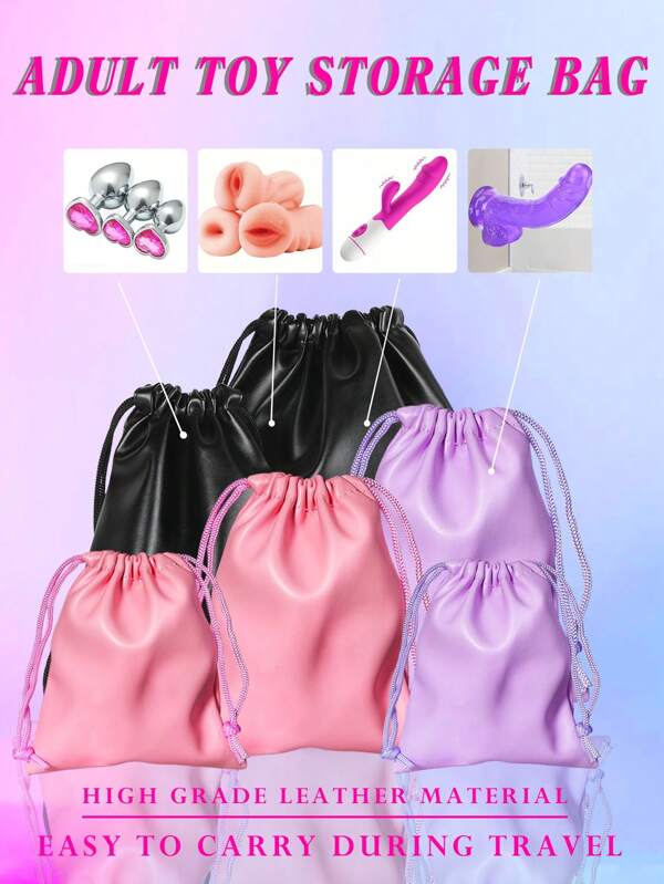 Duiziqian Erwachsene Spielzeug Aufbewahrung Tasche aus Leder, 1 Stück, Schwarz Erwachsene Spielzeug Dildo Reiseaufbewahrungstasche aus Leder, Vibrator Penis Make-up Stift Augenbrauenbleistift Tasche Sexy Dessous Damen Unterwäsche Damen-Shorts, Jacken, Röcke, Hosen, PU Damen Tasche Sonnenbrillenetui faltbare verstellbare Kordelzug Tasche Adult Vergnügen sexuelle Wellness Adult Sexspielzeug Masturbator Lippenstift Tasche Weihnachten Halloween Valentinstag Geburtstag Muttertag Geschenk tragbar in Tasche SM Sexspiel Sexspielzeug für Frauen Männer Paare Homosexuell Lesben Gesundheit Sex Vergnügen Haus und Reisegebrauch