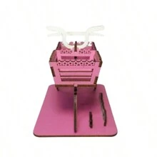 Bicicleta Floreira Gratidão em MDF Para o Dia das Mães