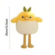 Muñeco de peluche de dibujos animados de pollito amarillo lindo, adorno de regalo de cumpleaños, juguete de peluche - Multicolor - Ver 8