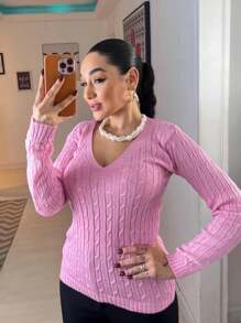 Women Cardigans - Baby Pink - View 2