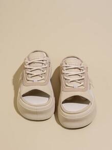 Sandali estivi da donna, nuovi arrivi 2024, pantofola morbida a tacco spesso antiscivolo, ideati per essere indossati all'aperto