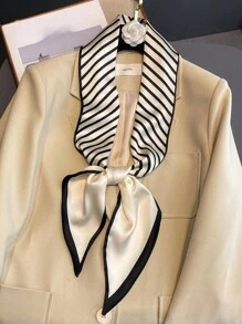 1個女士新款小絲巾，可用作頸巾、頭帶、髮箍、包包裝飾手巾、髮帶、頭帶，是裝扮時尚造型的理想選擇 - 彩色 - 查看 10