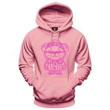 Men Hoodies - 粉色 - 查看 1