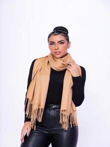 Women's Scarves - 咖啡棕 - 查看 6