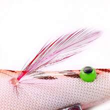 HENGJIA 4入組釣魚餌人造魷魚鈎Jigs 3.5#13.5CM19.8G 夜光魷魚墨魚Jigs餌鬥招財蝦餌 - 4 colors - 查看 10