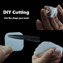 240/120/60/20 Pcs Multifunctional Double Sided Adhesive Tape Transparent Strong Adhesive Waterproof Removable Reusable Nano Adhesive Mounting Tape For Walls Wood Tile Plastic And Metal - Transparent - View 5