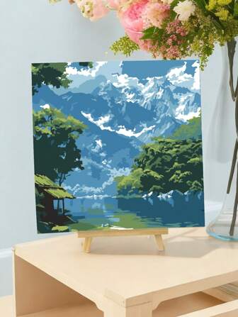 Pintar por números para adultos, kit de pintura acrílica fácil para principiantes, cuadro de pintura para manualidades, regalo para decoración de pared del hogar - 20 W x 20 L / 30 W x 30 L
