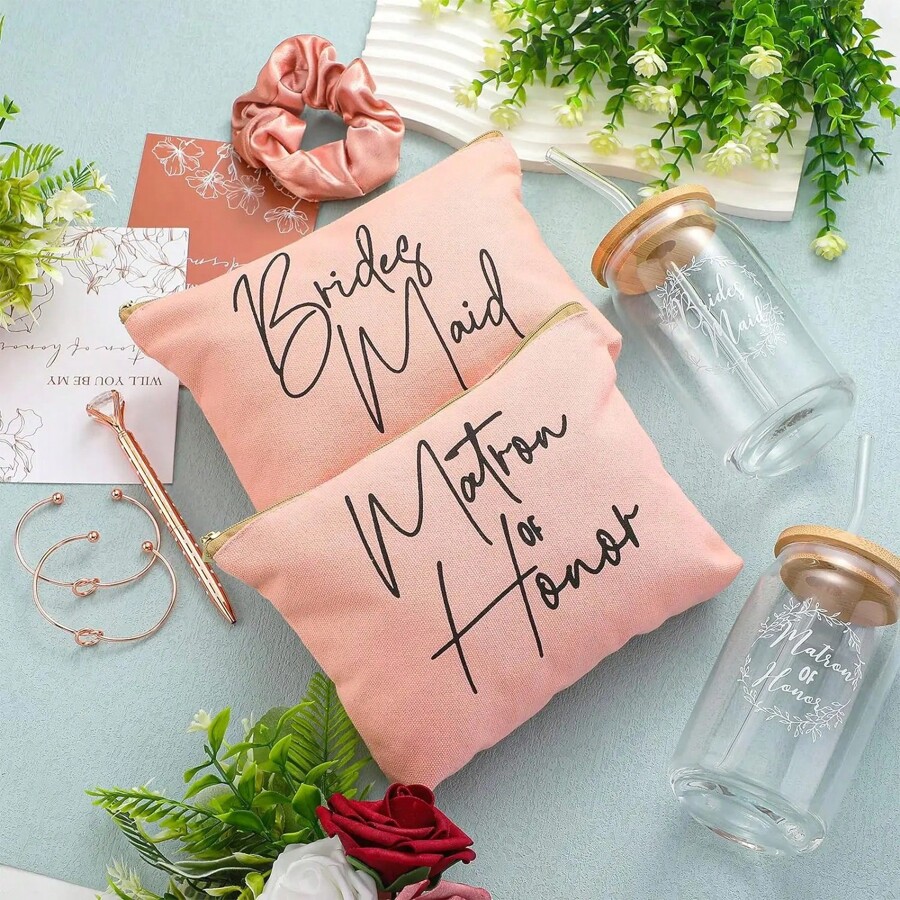 Bridesmaid Proposal Gifts Maid Of Honor Gifts Bridal Shower 16oz Glass