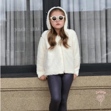 Young Girls Winter Coats - 米色 - 查看 3