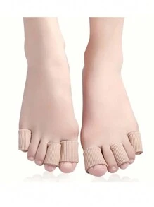 1 片装纤维凝胶鞋垫，透气柔软舒适，适用于高跟鞋、凉鞋、皮鞋、运动鞋、跑鞋，减少摩擦。 - 膚色 - 查看 6