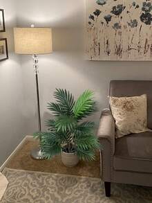1 Gói Cây Giả Lớn Cây Cau Nhân Tạo Trong Chậu Cây Nhiệt Đới Giả Cây Cọ Để Bàn Cao Dùng Trang Trí Nhà Cửa Văn Phòng Trang Trí Sàn Nhà - màu xanh lá - Xem 10