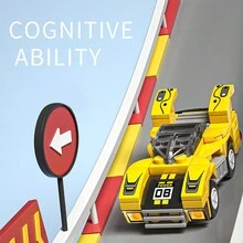 1 Piece Of Children's Building Block Toys Assembled Car Small Particle Building Blocks Racing Toy Sports Car Educational Enlightenment Gift For Boys And Girls - Multicolor - View 6