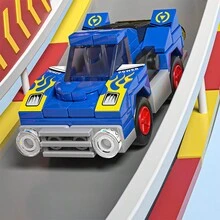 1 Piece Of Children's Building Block Toys Assembled Car Small Particle Building Blocks Racing Toy Sports Car Educational Enlightenment Gift For Boys And Girls - Multicolor - View 5