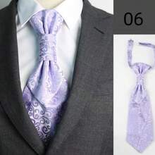 1 件男士香港结细领带，适合西装和派对男士领带