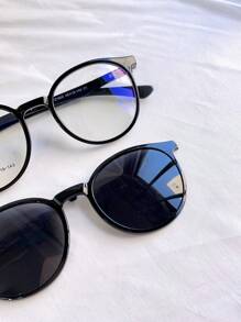 Women Eyeglasses - 黑色 - 查看 2