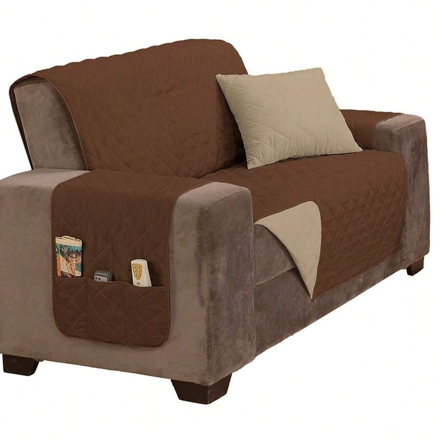 Sofa Slipcovers - NÂU/KHKI - Xem 1