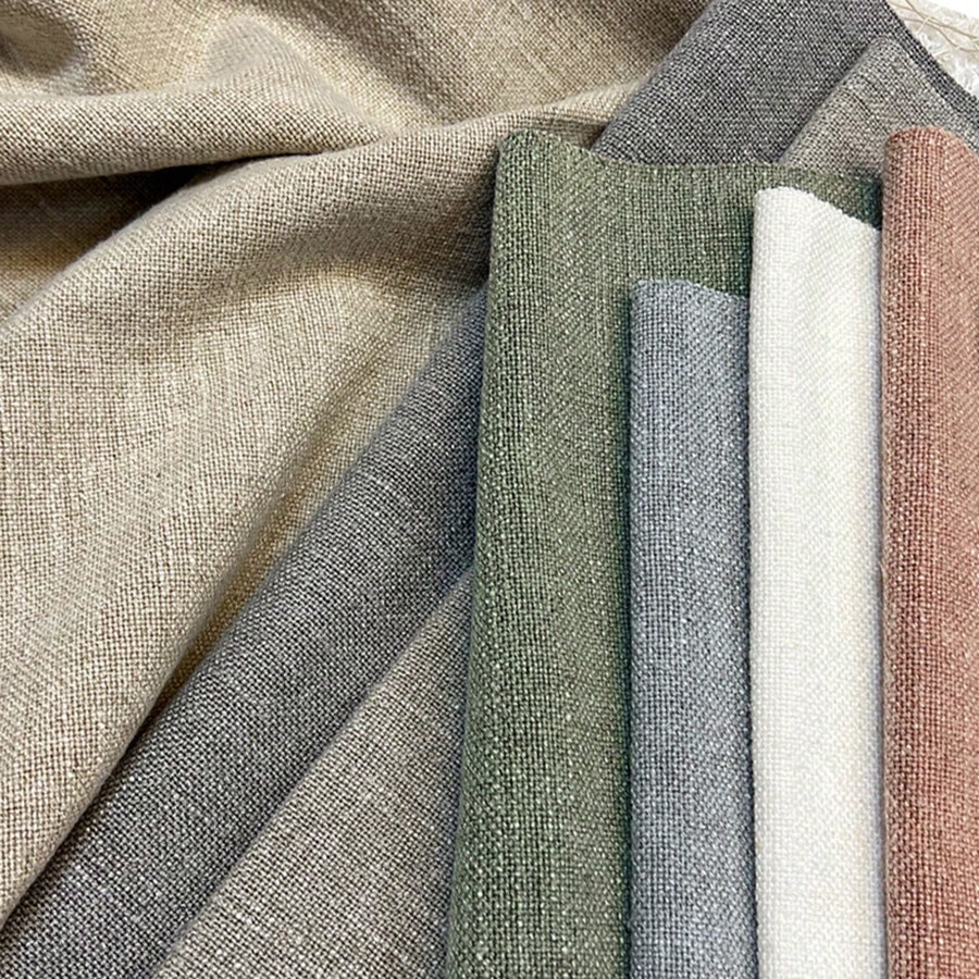 Solid Color Linen Fabric,  Material For Pillows, Curtains And Sofas - Multicolor - View 1