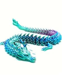 1pc 3D Printed Jointed Dragon, Creative Collectible, Model Gift, Aquarium Decoration, Home Decor, Halloween Room Decoration