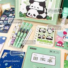 1 pieza Caja mágica de papelería creativa de dibujos animados para estudiantes de primaria, premio, papelería de aprendizaje, set de recuerdo de papelería para niños, regalo del Día del Niño - Multicolor - Ver 7