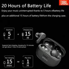 JBL Original JBL Wave 200TWS Kabellose In-Ear-Kopfhörer JBL Tiefbass-Sound Bluetooth 5.0 W200TWS True Wireless TWS Sport JBL Kopfhörer
