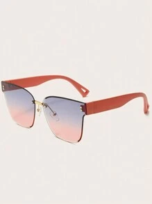 carrées sans monture de style Y2K aux couleurs dégradées, parfaites pour les fêtes, les plages et les voyages. Accessoires de plage pour femmes. basiques pour tenues d'automne-hiver pour femmes, affaires décontractées, cadeaux pour les vacances d'été à la plage, l'extérieur, les voyages